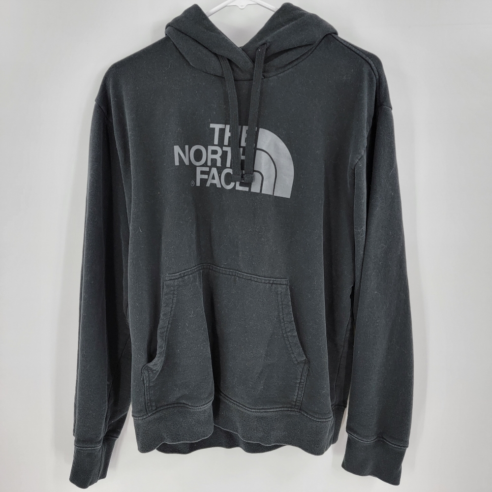 The north face mens large black sweatshirt hoodie